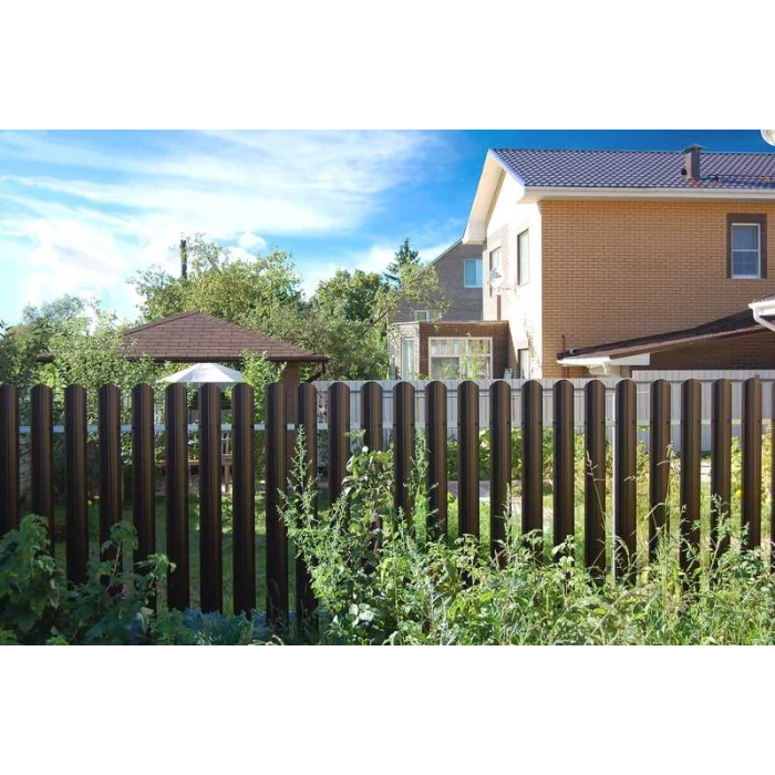 Штакетник П-образный В фигурный Grand Line 0,43 Полиэстер RAL 1014 Слоновая Кость